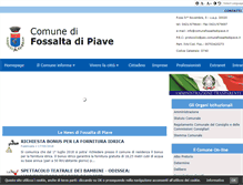Tablet Screenshot of comunefossaltadipiave.it